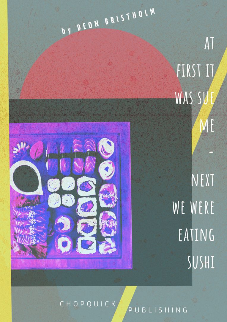 Whimsical Sushi-Titled Book Cover Design