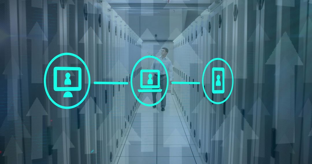 Engineer Walking in Data Center Network Overlay