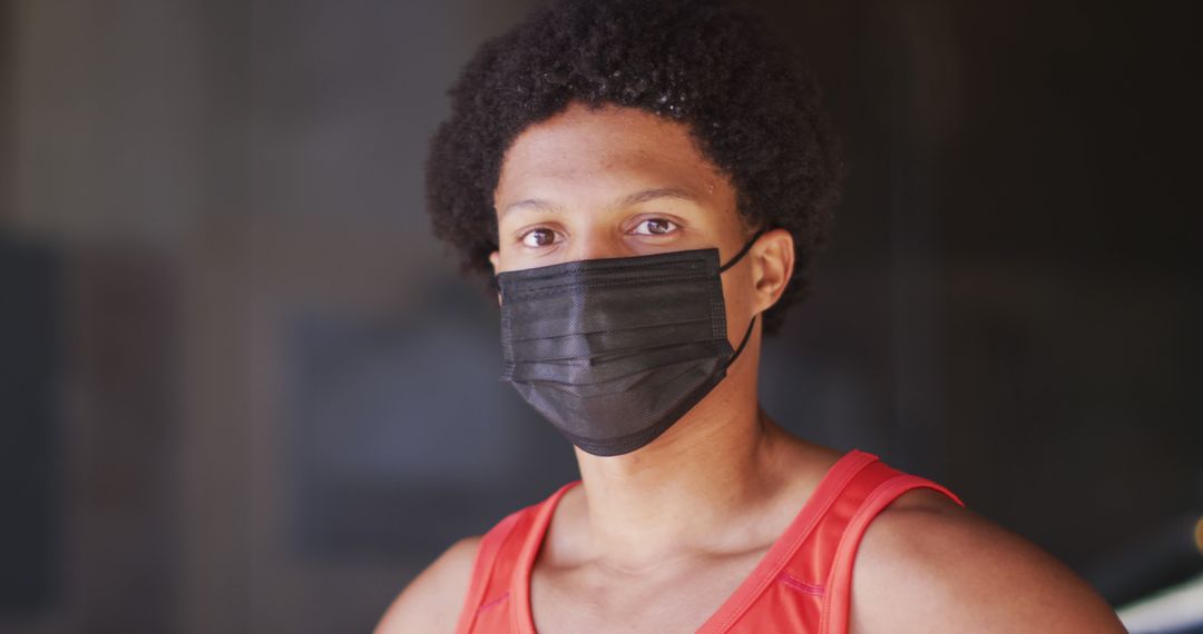 Man Wearing Black Face Mask in Gym - Free Images, Stock Photos and Pictures on Pikwizard.com