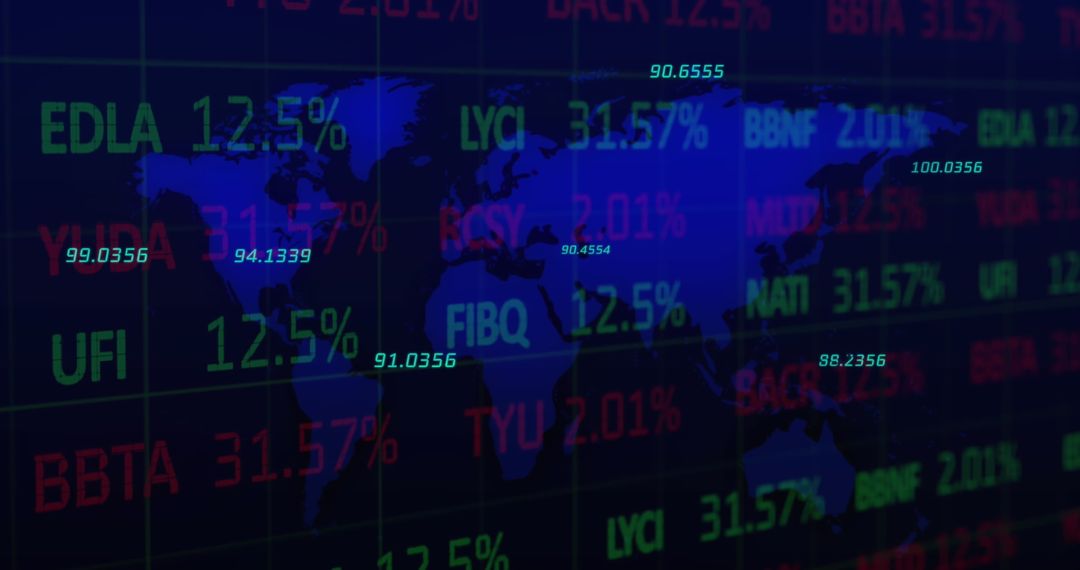 Global Financial Data with World Map and Dynamic Indicators