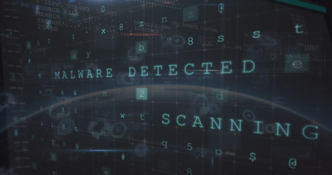 Global digital interface with malware detection warning