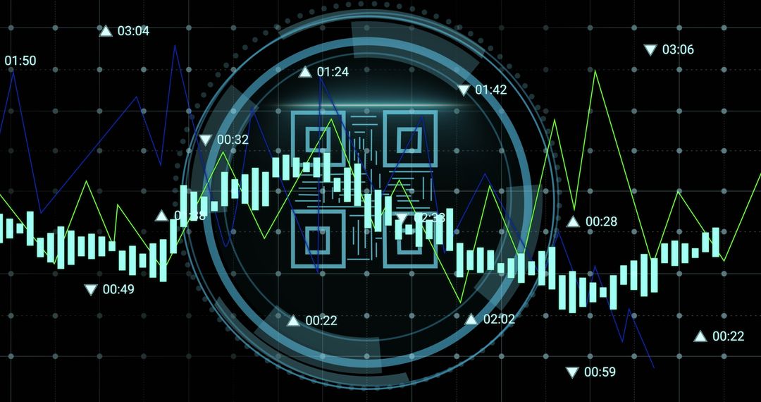 Digital Data Analysis and Cyber Security Concept Background