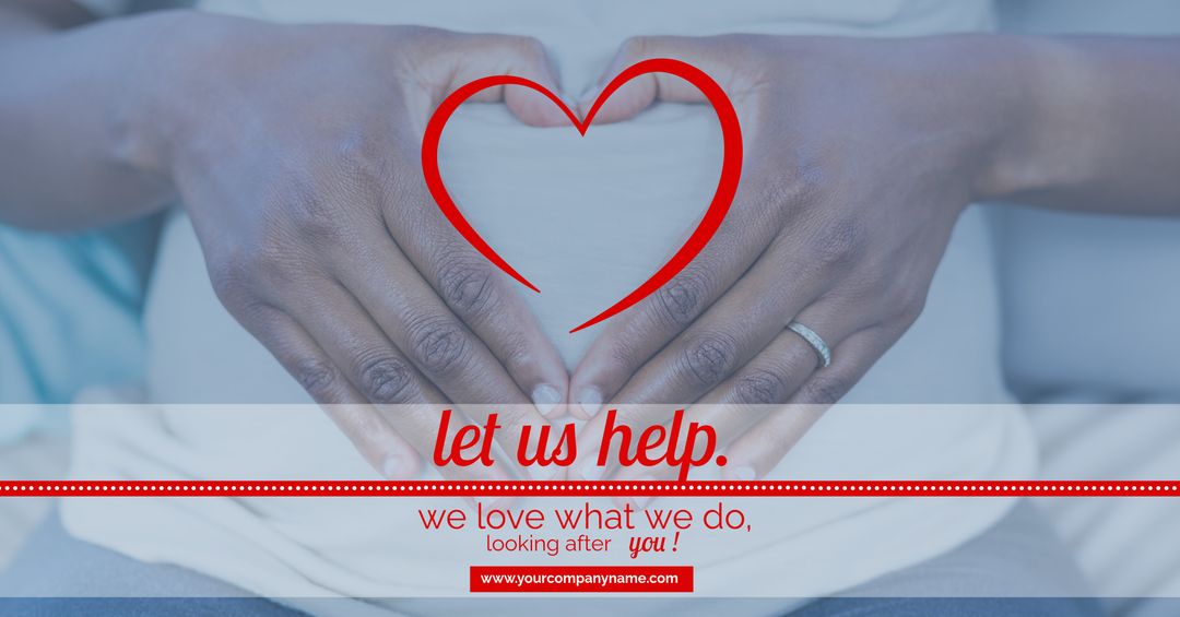 Hands Forming Heart Symbolizing Compassion and Care