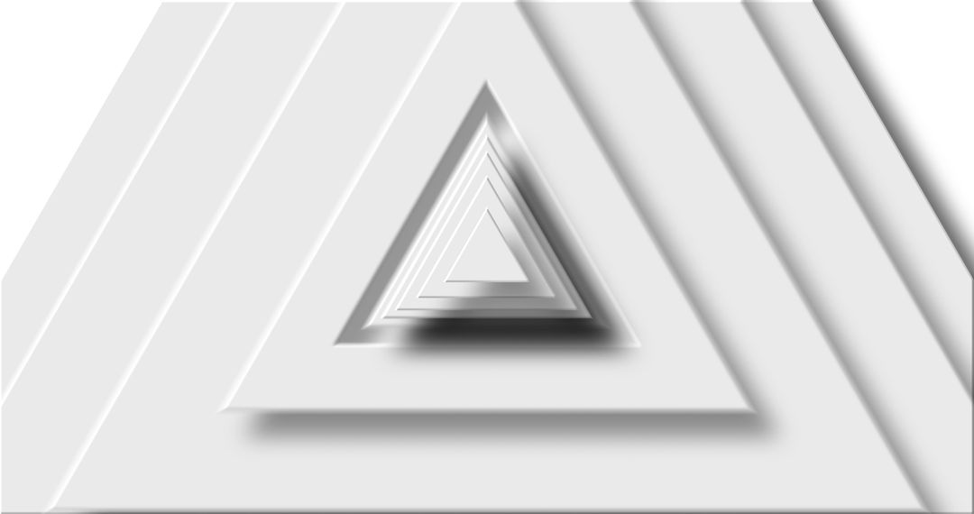Layered Grey Triangles on a White Background