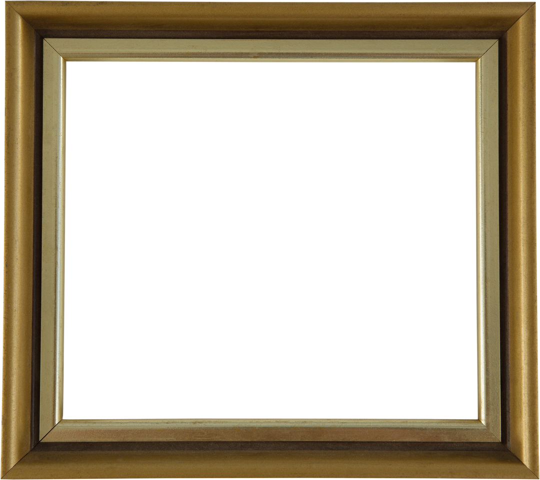 Vintage Golden Frame with Transparent Center Isolated on White Background - Download Free Stock Images Pikwizard.com