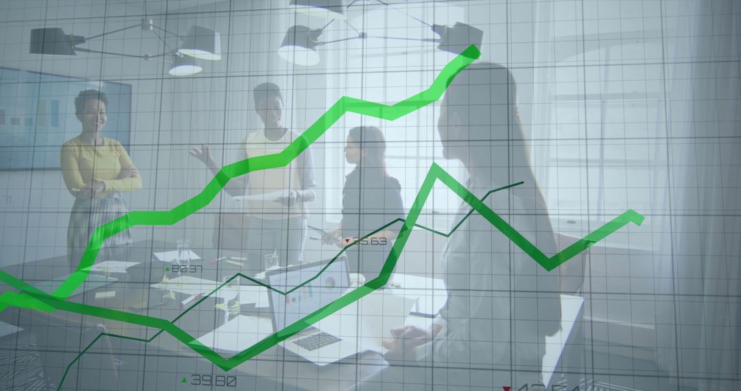 Data Analytics Meeting with Overlaying Growth Chart