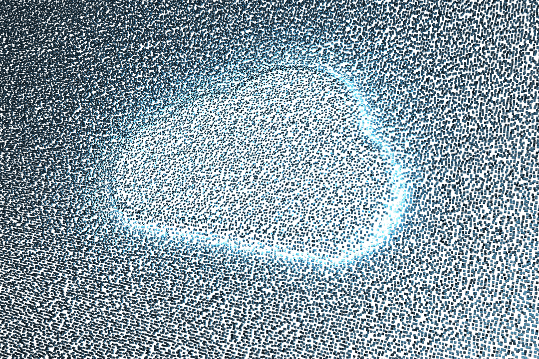 Digital Cloud Concept on Transparent Background with Light Effects