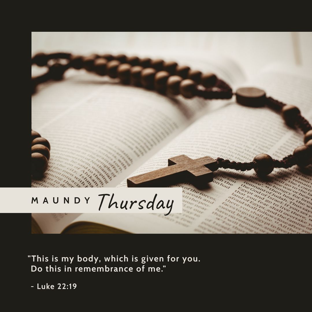 Maundy Thursday Devotional with Bible and Rosary