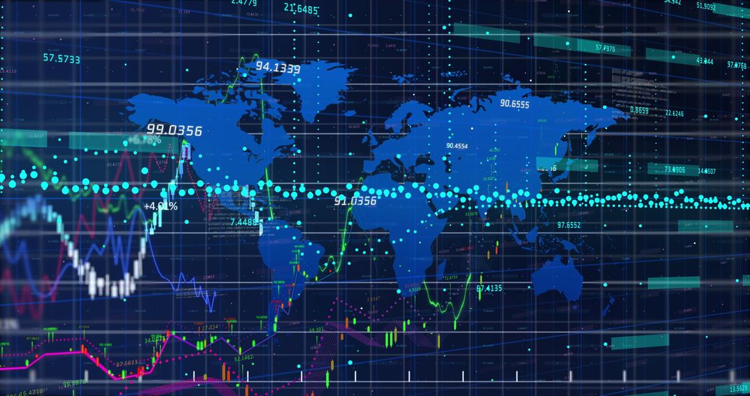 Global Financial Trading with Data Analytics Display