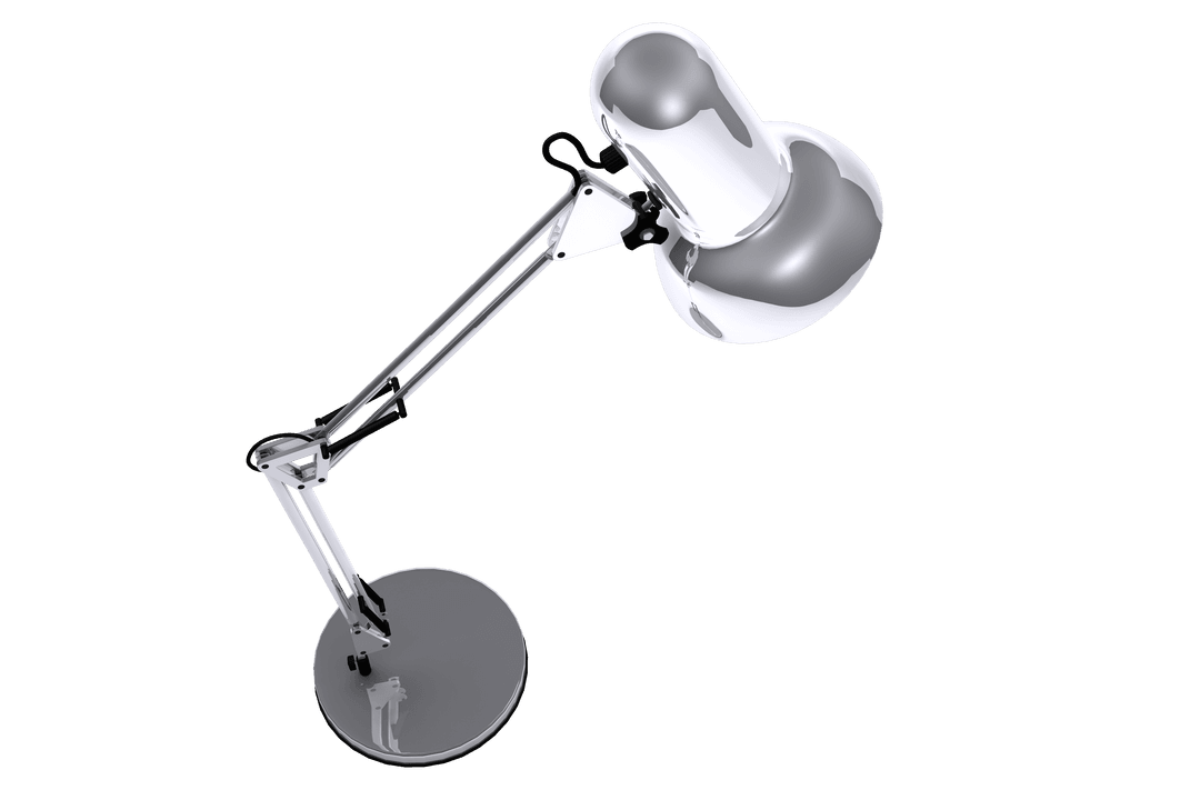 Sleek Transparent Electric Desk Lamp Design