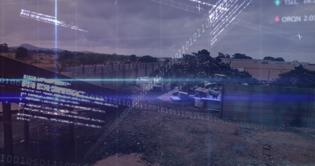 Digital Interface Concept Over Waste Management Site