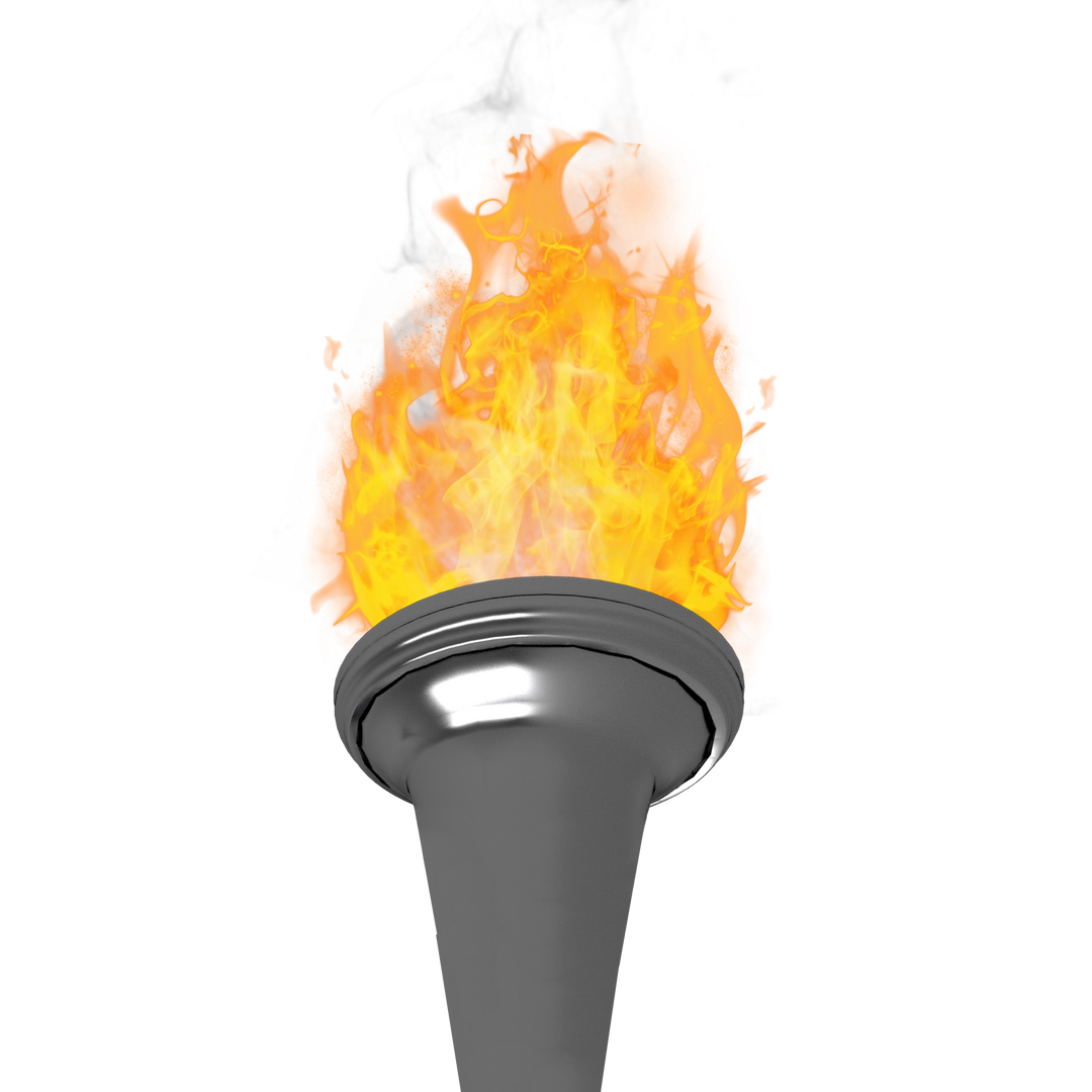 Transparent Burning Torch Illustration for Olympic Games and Competitions - Download Free Stock Images Pikwizard.com