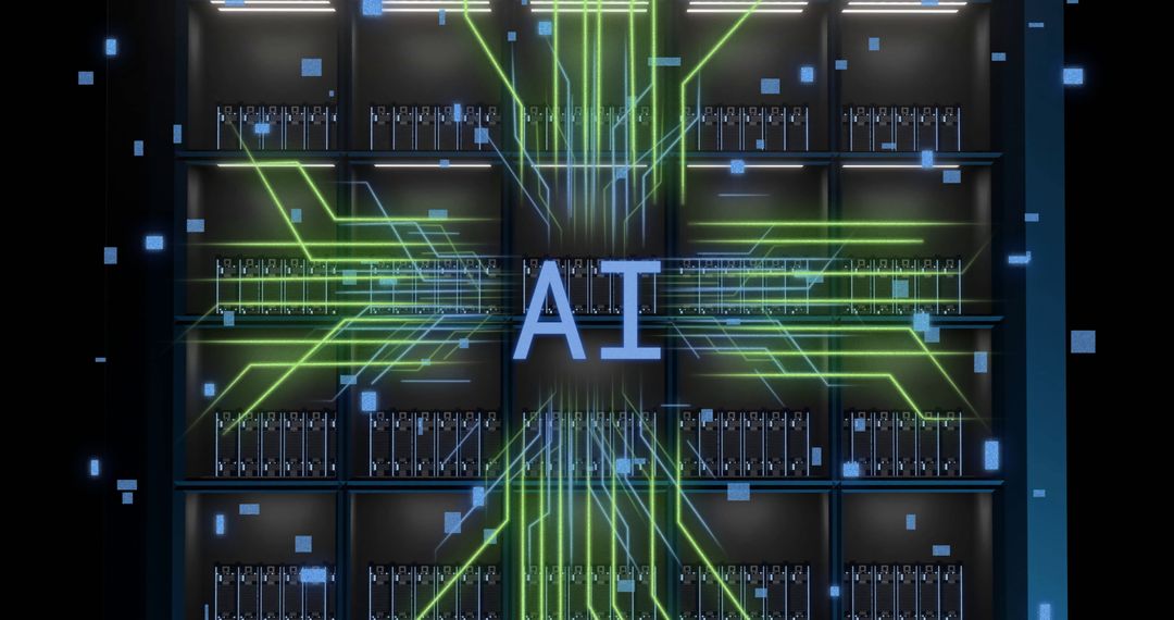 AI Digital Data Processing on Computer Servers