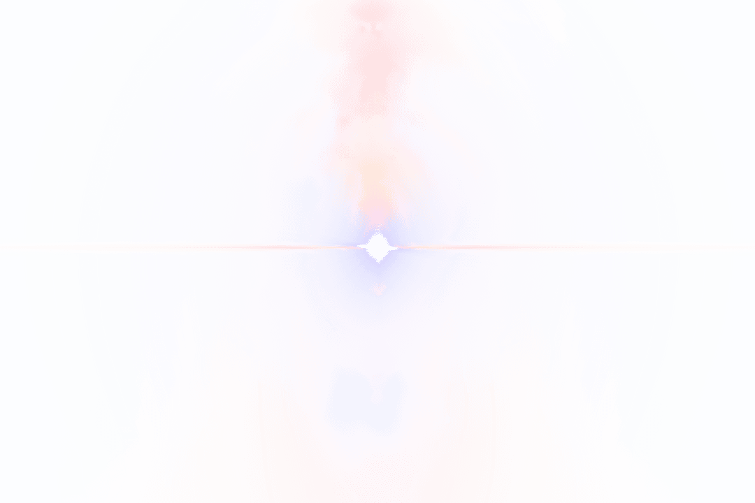 White Glowing Light with Color Accents Transparent Effect