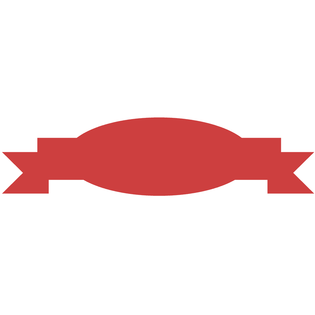 Abstract Red Badge on Transparent Background