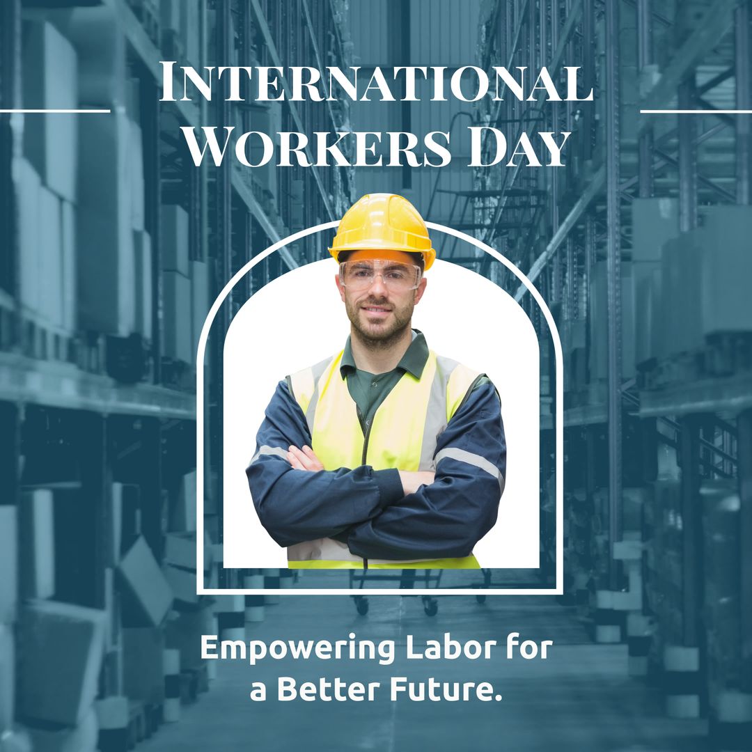 Happy International Workers Day Celebration in Warehouse
