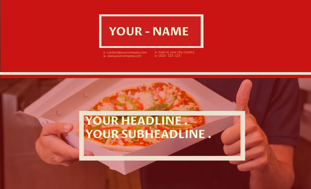 Appetizing Pizza Presentation with Marketing Text Placeholder - Download Free Stock Templates Pikwizard.com