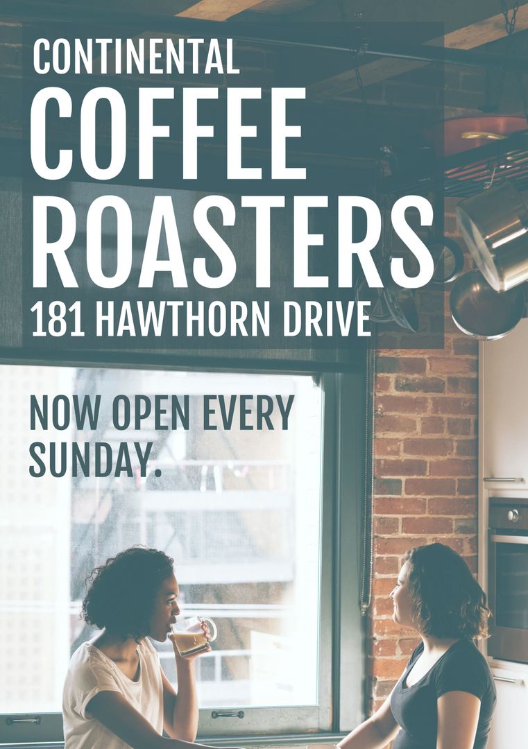 Cozy Cafe Togetherness for Coffee Shop Promotion