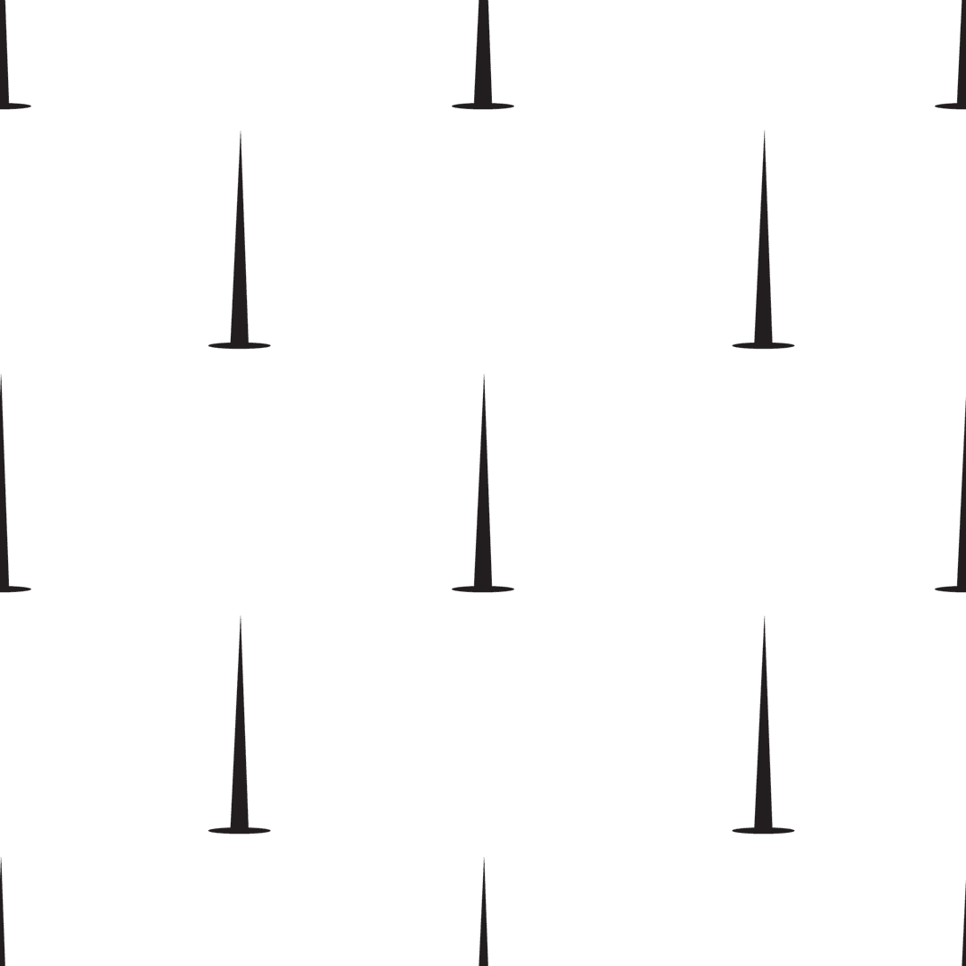 Black Nails Icon Pattern on Transparent Background