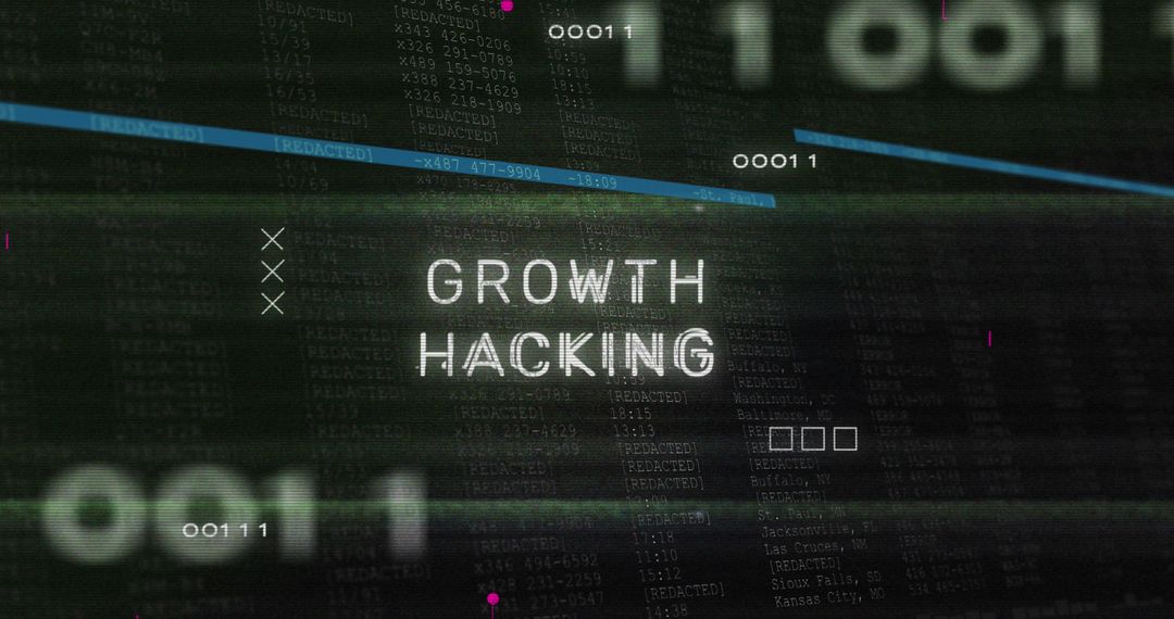 Cyber Growth Hacking Tech with Data Processing Interface - Free Images, Stock Photos and Pictures on Pikwizard.com