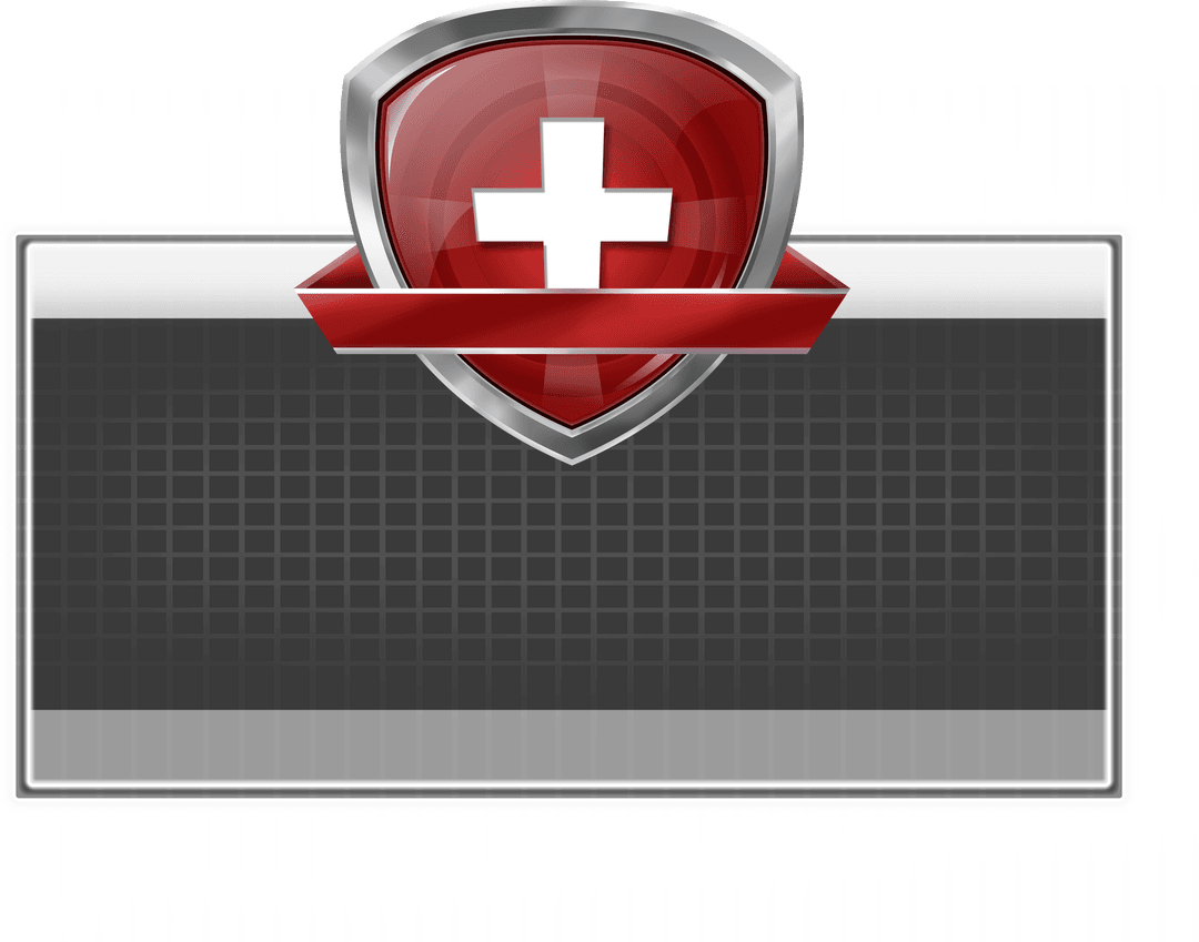 Safety Badge with Transparent Background and Positive Symbol