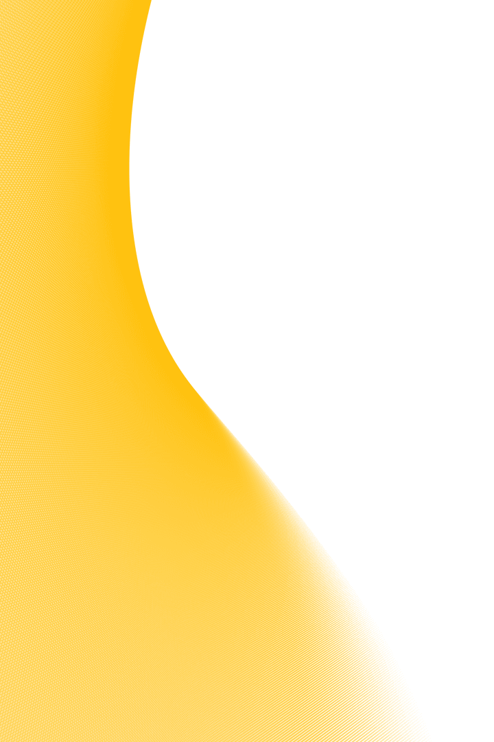 Yellow Rounded Shape on Transparent Background Illustration