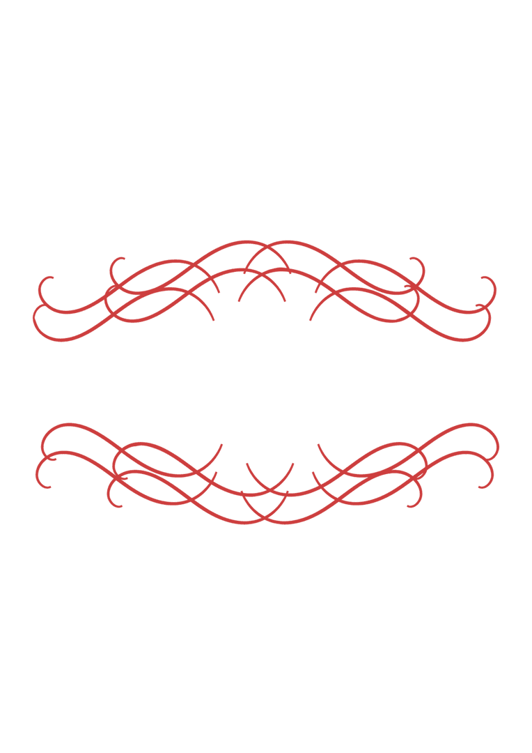 Red Ornamental Lines Creating Frame for Text on Transparent Background - Download Free Stock Images Pikwizard.com