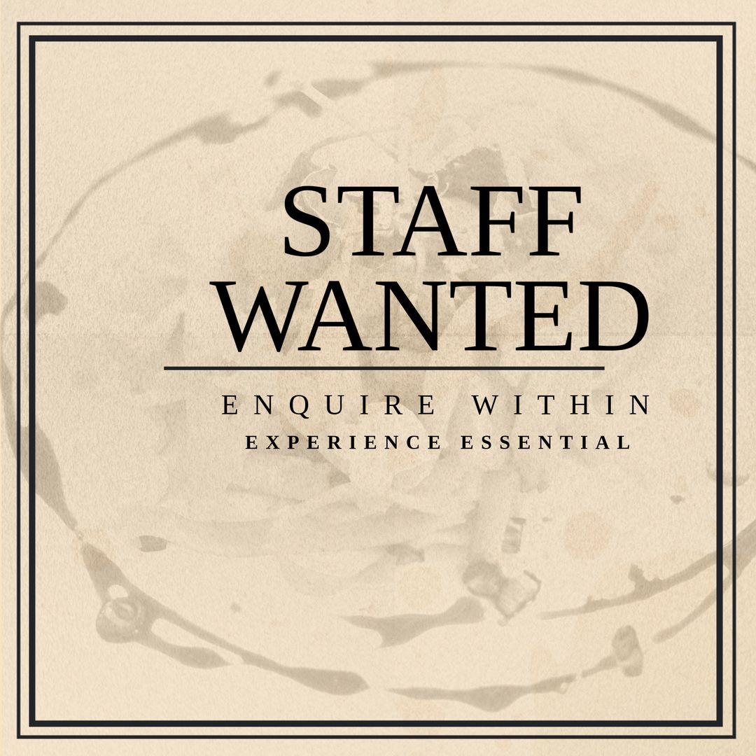 Vintage Staff Wanted Poster with Classic Design for Job Openings - Download Free Stock Templates Pikwizard.com