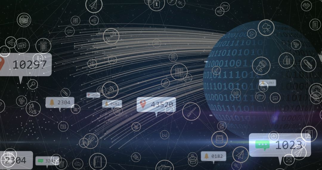 Global Connections and Data Flow with Binary Codes
