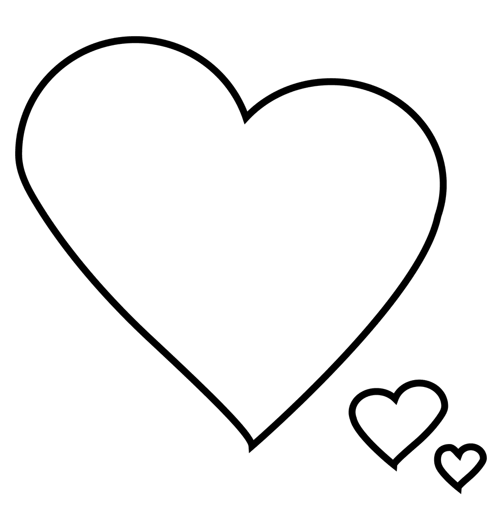 Multiple Heart Symbols on Transparent Background for Love Themes