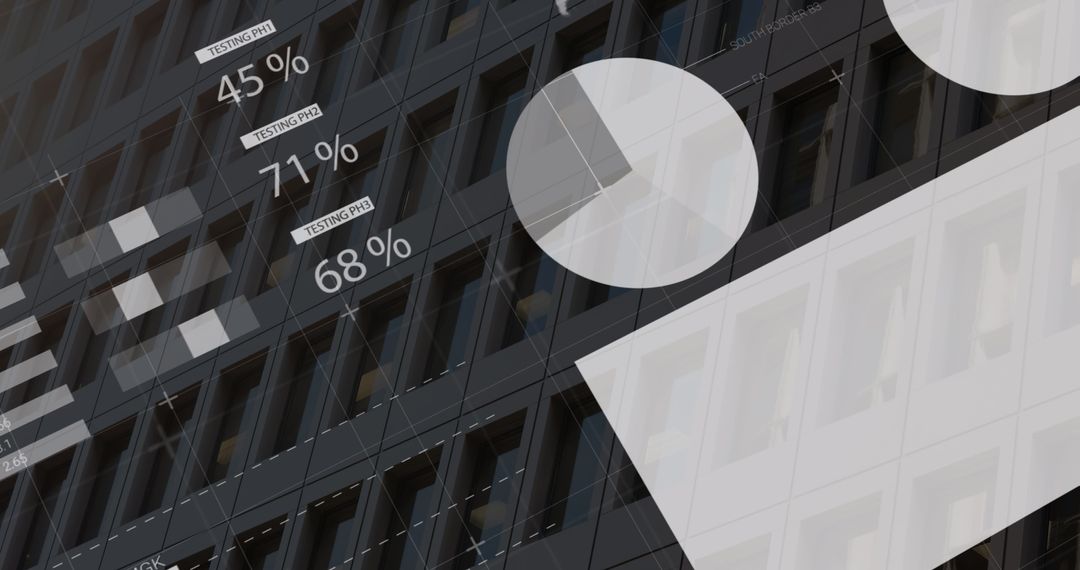 Abstract Digital Interface with Data Processing Overlay