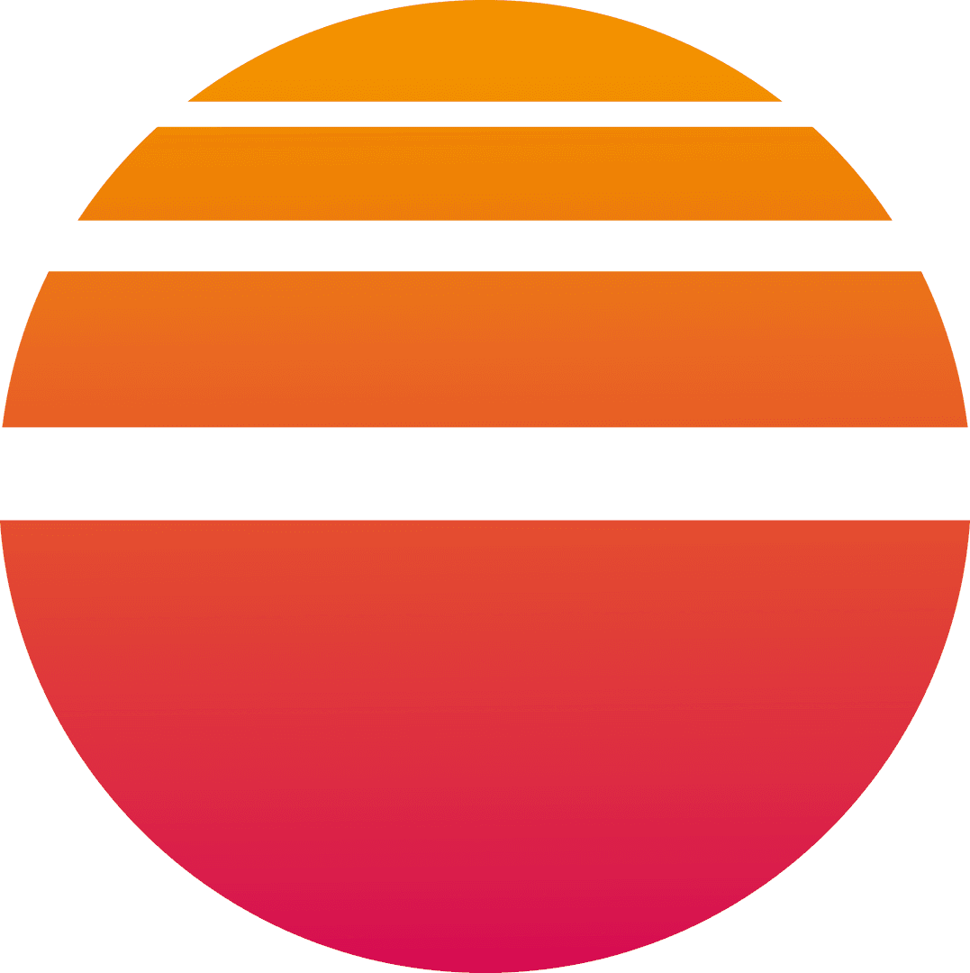 Vibrant Gradients with Abstract Sunset Design on Transparent Background