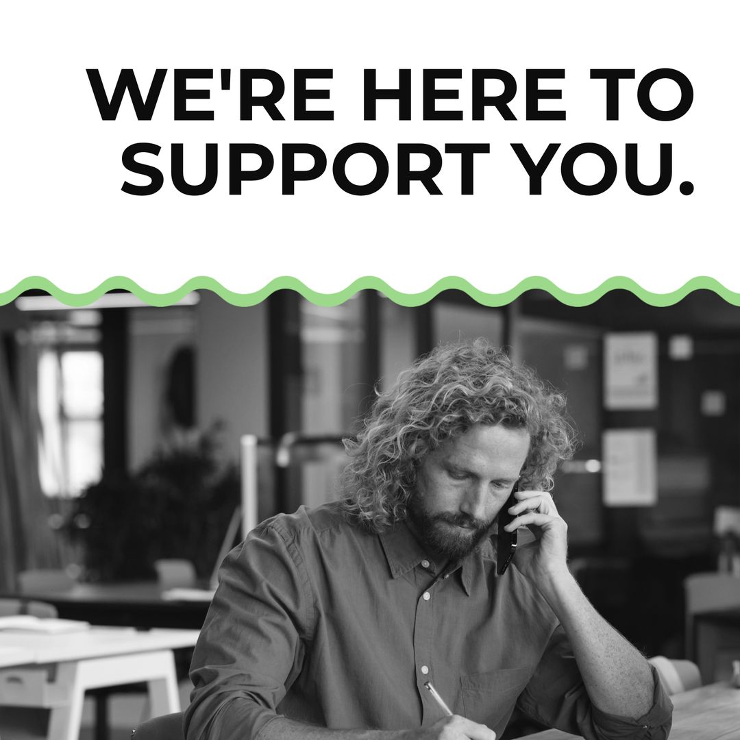 Man Providing Support over Phone in Modern Environment - Download Free Stock Images Pikwizard.com