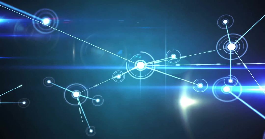 Network Connections with Light Spots for Global Digital Interface Concept