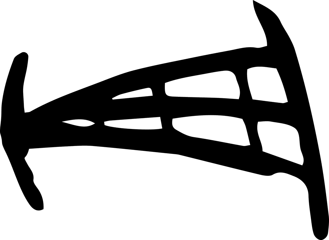 Transparent Vector Illustration of Clenching Teeth Silhouette