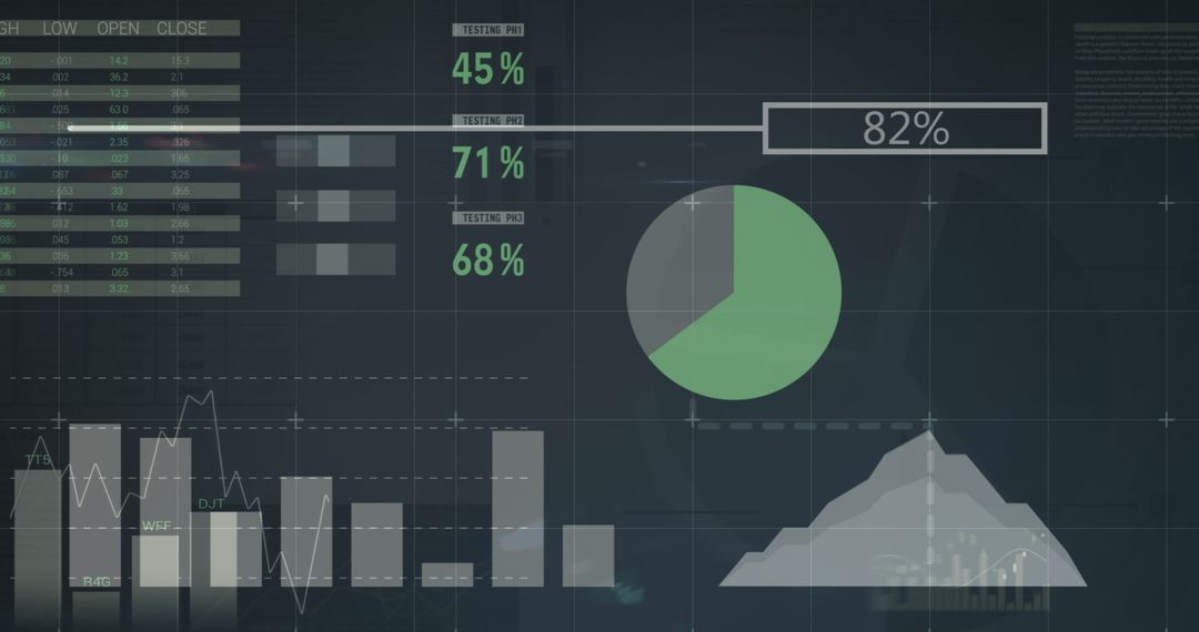 Data Processing and Analytics Visualization on Digital Interface - Free Images, Stock Photos and Pictures on Pikwizard.com