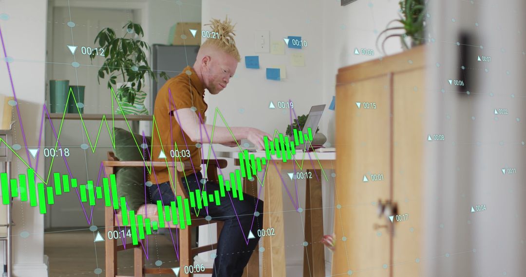 Professional Analyzing Data and Checking Smartphone at Home Office