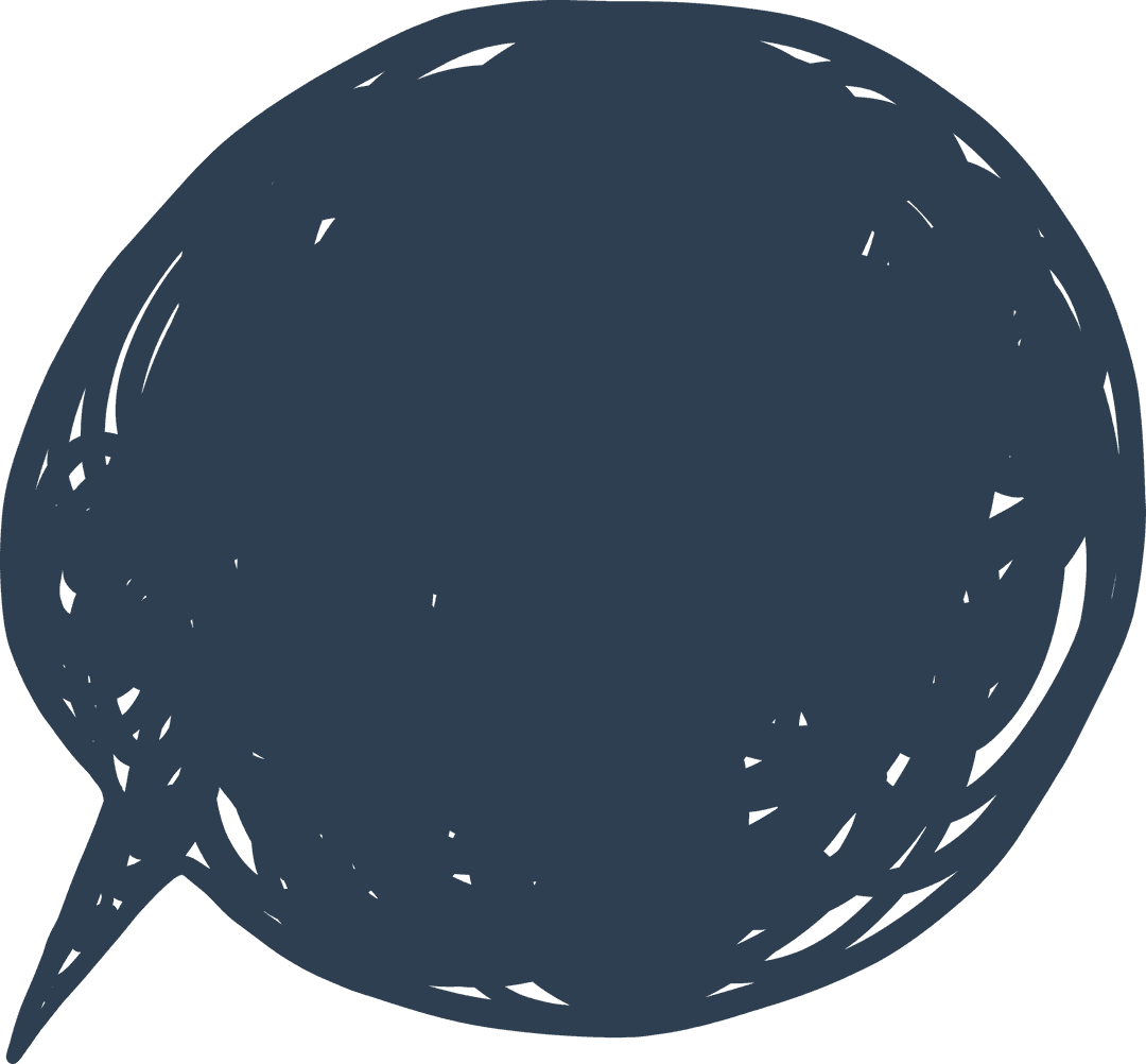 Transparent Blue Speech Bubble Design with Copy Space