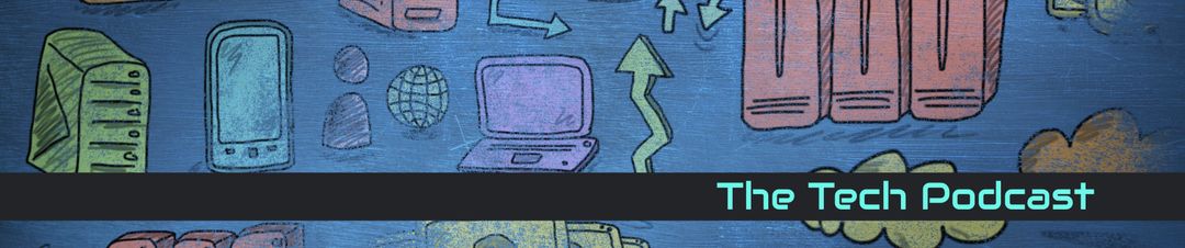 Creative Tech Symbols on Blue for Digital Media Content