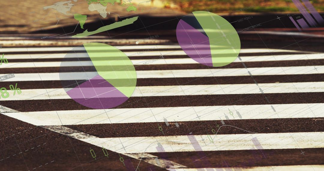 Financial Graphs and Moving Vehicle on Crosswalk Fusion