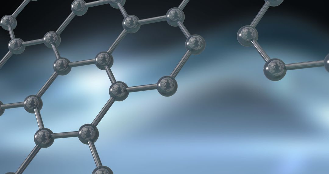 Digital 3D Representation of Molecular Structure on Abstract Background