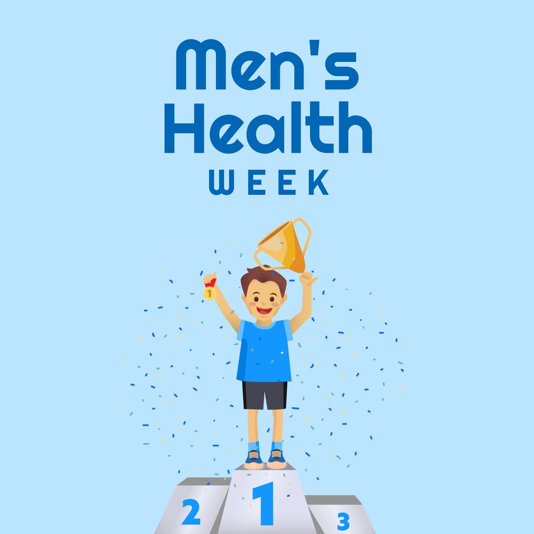 Men's Health Week Podium Celebration Campaign Banner