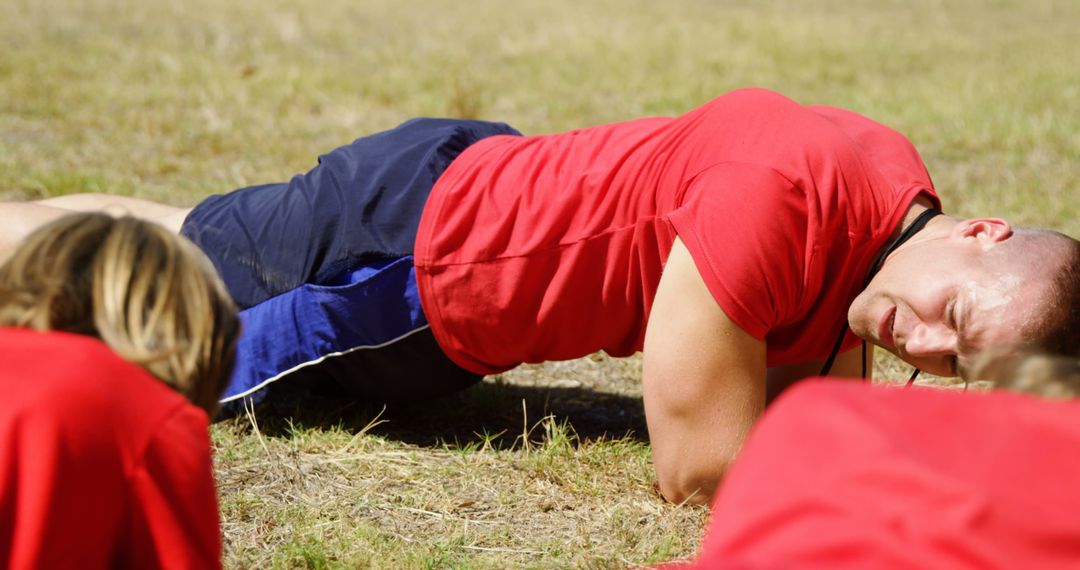 Fitness Instructor Leading Outdoor Training Session - Free Images, Stock Photos and Pictures on Pikwizard.com