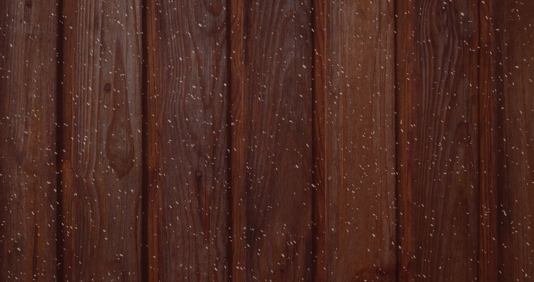 Snowy Texture on Wooden Boards Adding Winter Charm