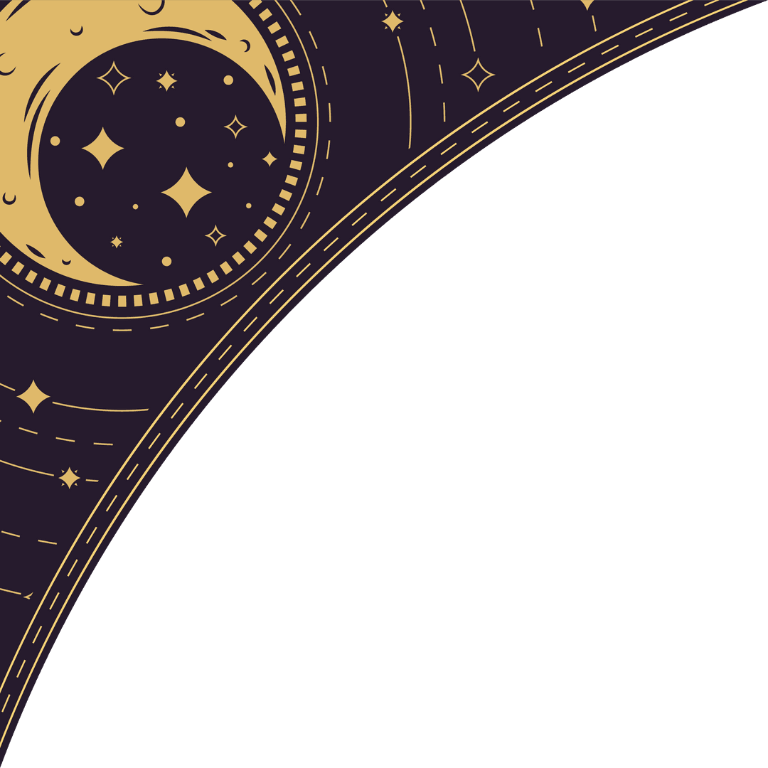 Clear Cosmic Night with Crescent Moon and Stars