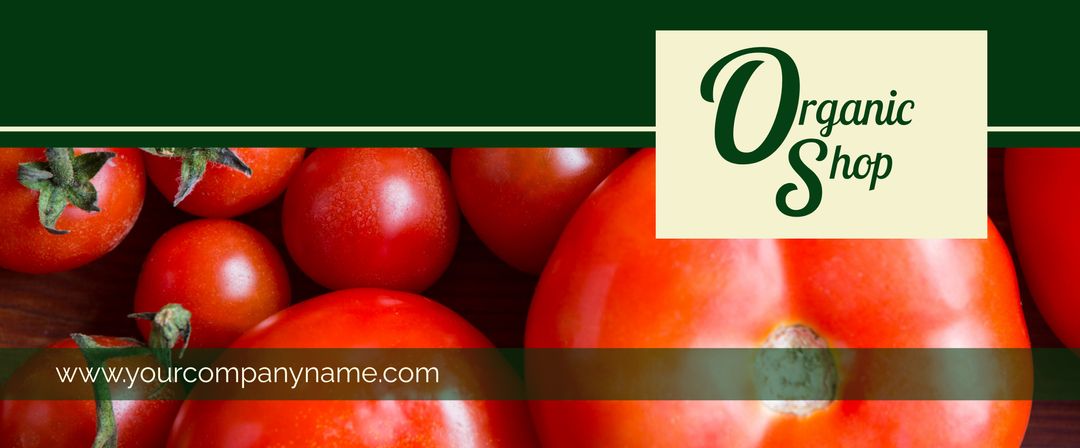 Vibrant Tomatoes Promoting Organic Fresh Produce
