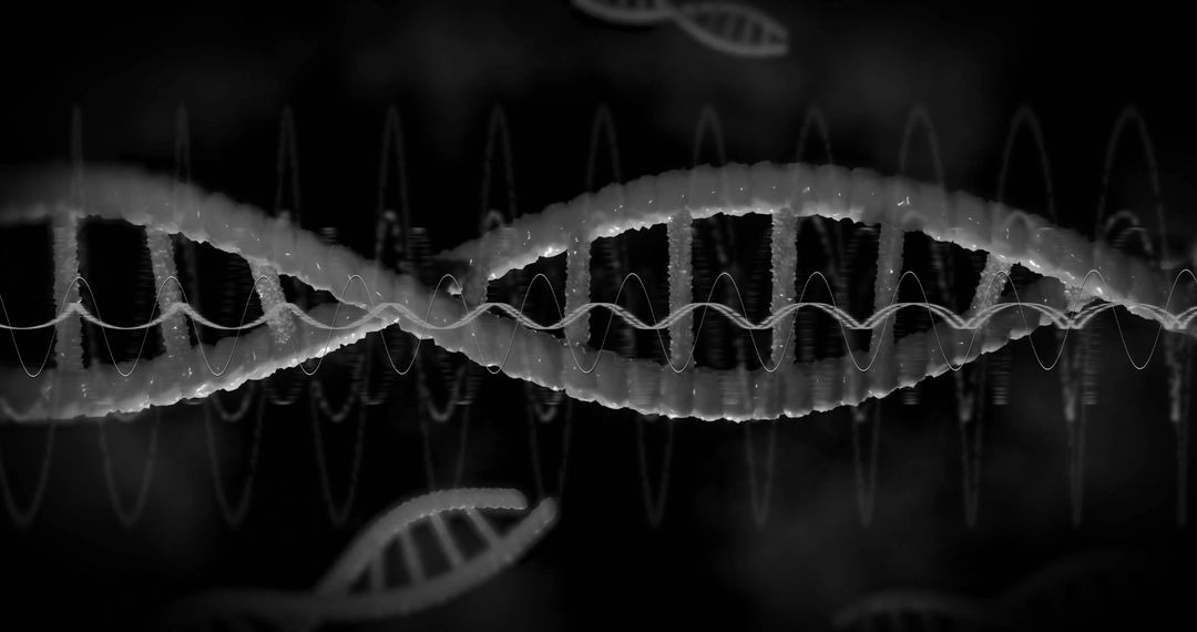 Abstract DNA Strand Connection Motherboard