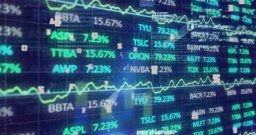 Dynamic digital financial data display with analytics