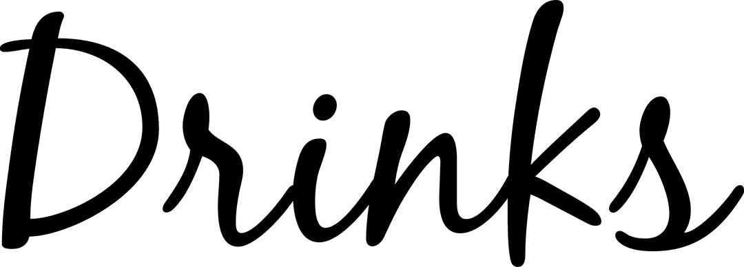 Black Drinks Text Transparent Background Festival Theme