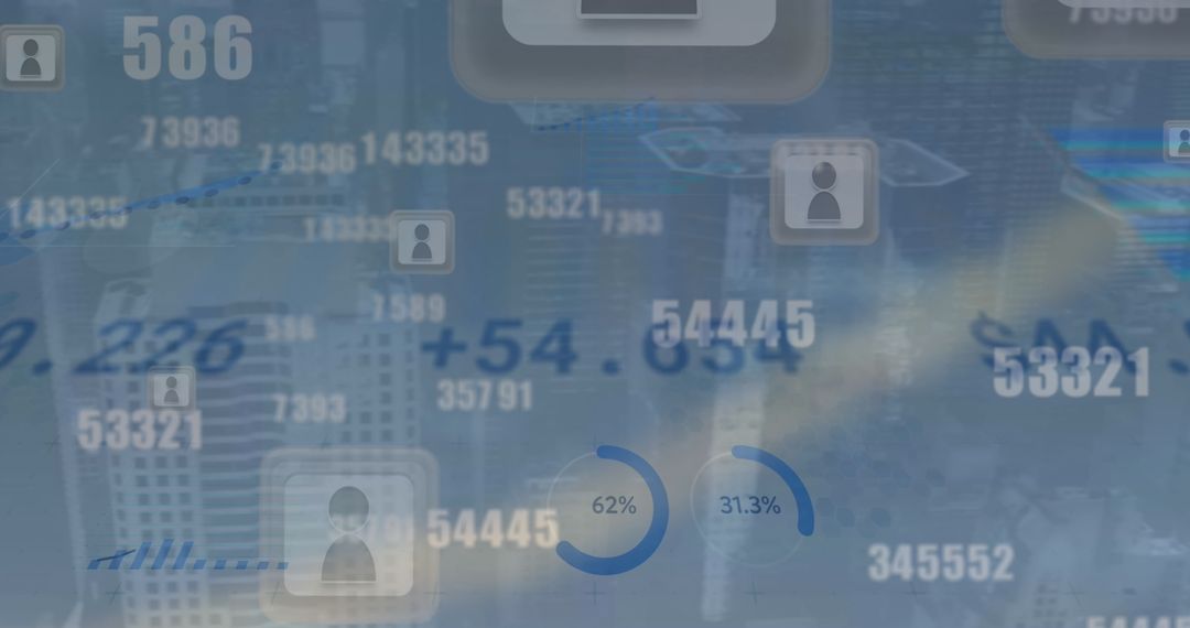 Digital Financial Data and Analytics Conceptual Imagery
